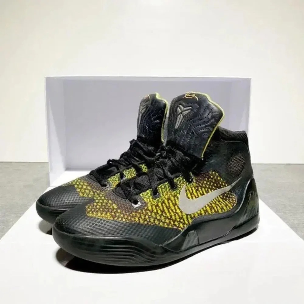 Nike Kobe Zoom Mamba Green Red Black Hightop Basketball Sneaker Size‎ 5.5Y